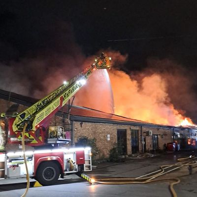 Huge fire rips through north London warehouse as 150 firefighters tackle blaze