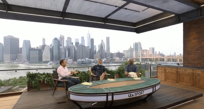 ITV unveil New York skyline studio - as BBC broadcast from 'green box in Salford'