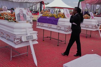 Kenya holds a memorial service for 16 victims of last month's girls school fire