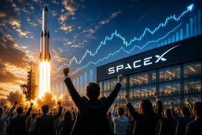What is SpaceX's IPO ticker and where will it be listed as SpaceX stock begins trading today, June 12, in the biggest IPO in history— should investors buy on day one?