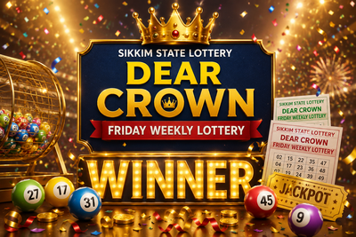 Sikkim State Dear Crown Friday Weekly Lottery result declared (12-06-2026): Check winning numbers and prize details