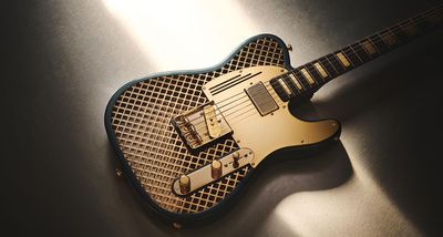 “It was the nicest guitar at NAMM”: The Gold Caged Steelcaster is a $15,000, 24-carat T-style inspired by a Cadillac – and it takes James Trussart’s metalwork lutherie to new levels