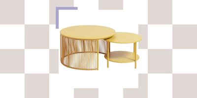 This Lemon-Colored Outdoor Coffee Table Is So Holiday-Coded (and Excels in Smaller Gardens)
