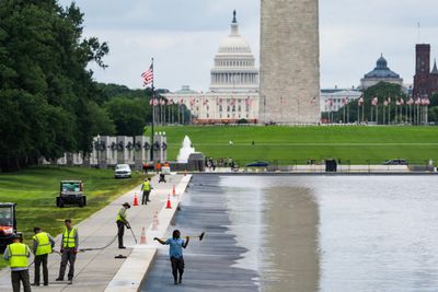 Trump exaggerates previous spending on Reflecting Pool
