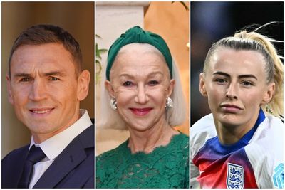 King’s Birthday Honours 2026: Kevin Sinfield, Helen Mirren and Lionesses among famous names recognised