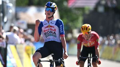 'It is one of the most beautiful days of my career' – Maxim Van Gils sprints to victory on ‘crazy’ stage six of Tour Auvergne-Rhône-Alpes