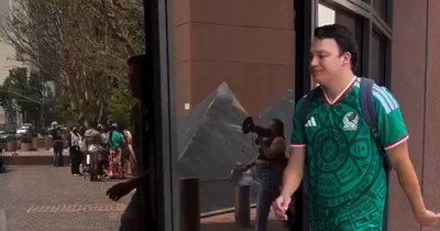 'Be Ashamed': ICE Agent Confronted After Leaving Federal Building in Mexico World Cup Jersey