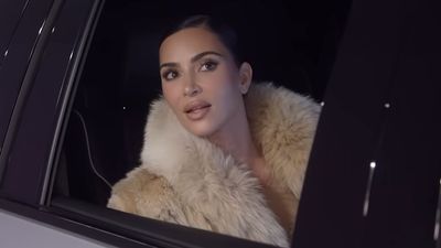 Kim Kardashian Wears A Curve-Hugging, Sparkling Gown On A Yacht, Because Why Not?