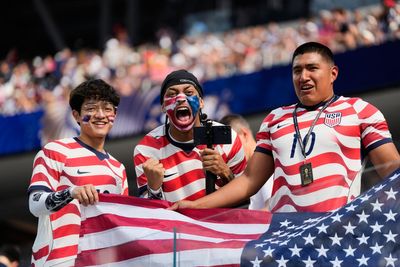 Roaring crowds in stars and stripes show up for the US team, and soccer's moment in their country