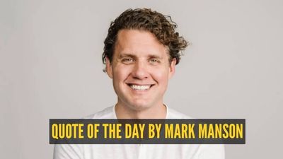 Quote of the Day by NY Times bestselling author Mark Manson: 'The desire for more positive experience is itself a negative...' – A powerful lesson on happiness, struggle, and accepting life’s hard moments by the author of The Subtle Art of Not Giving....