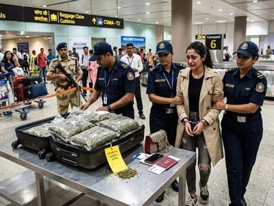 Model arrested at Mumbai airport with ganja worth ₹11.82 crore arriving from Thailand