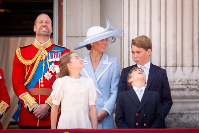 Prince Louis steals the show again at Red Arrows flypast for Trooping the Colour