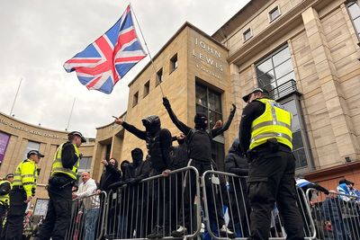 Rival protesters clash at Glasgow ‘reclaim our streets’ rally