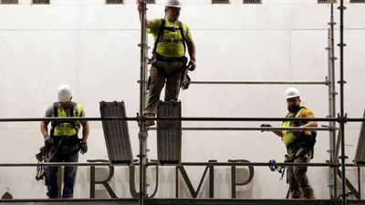 'Take it down!' Crowd cheers as Kennedy Centre removes Trump's name - watch