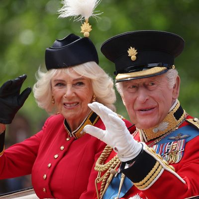 Queen Camilla's Curious Hat Has a Fiery Connection to Husband King Charles at Trooping the Colour 2026