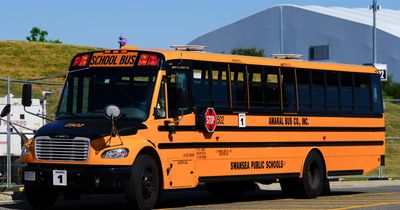 Scotland supporters arrive on yellow US school buses for World Cup opener vs Haiti