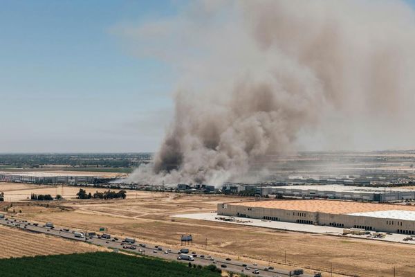 Blaze at 1m-sq-ft California warehouse rages into third day: ‘We’re struggling’