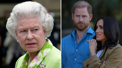 Queen Elizabeth 'made it clear' to Harry she'd give her 'blessing' for him and Meghan to leave royal life - but on this condition