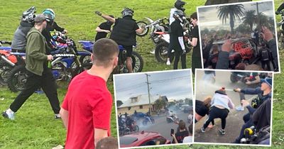 'Lives at risk': police trawl through footage after trail bikes took over park
