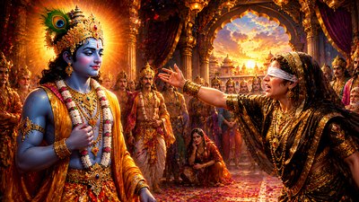 Why Krishna Smiled When Gandhari Cursed Him
