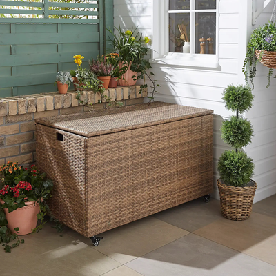 Dunelm has just dropped the most stylish garden storage box to hide outdoor cushions, throws and parasols – it will instantly curb garden clutter
