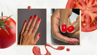 Tomato-red nails are a stylish and juicy twist on this classic manicure for summer