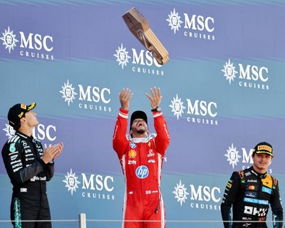 Lewis Hamilton earns maiden F1 Ferrari win in Barcelona but Antonelli fails to finish