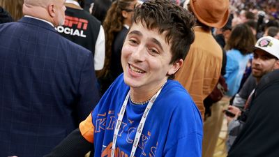 Knicks Fan Timothée Chalamet Had A Champagne Mishap, But It's His Oscar Comments That Are Going Viral