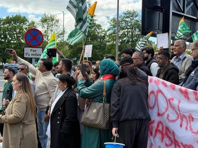 British Kashmiris rally in London against Pakistan's crackdown in PoJK