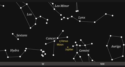 Starwatch: Sliver of moon and bright Venus create delightful twilight conjunction