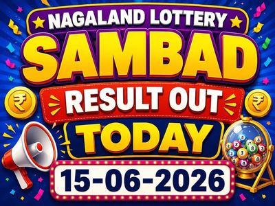Nagaland Lottery Sambad result out today (15-06-2026); Check ₹1 crore prize winning number and full list here