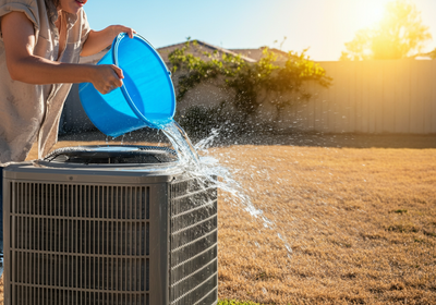 Can pouring a bucket of water on AC compressor cut your electricity bills?