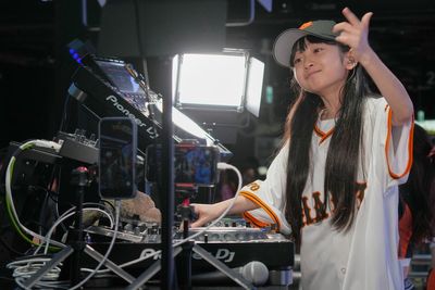 Japan's DJ Rinoka bobs to the beat as a child prodigy techno artist