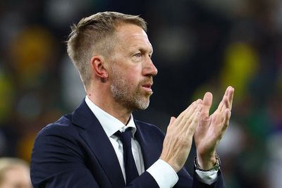 ‘Someone scratched me, or bit me’: Graham Potter reacts to bizarre injury in Sweden’s World Cup celebrations