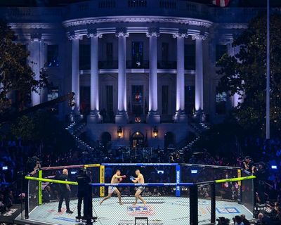 Fighter at Donald Trump’s White House UFC event smears Michelle Obama during interview – US politics live