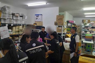 One million baht in unregistered cat feed, drugs seized