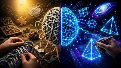 Psychology says people who can’t tie their shoelaces but solve impossible math problems may have an advantage: The surprising reason our brains work this way