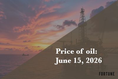 Current price of oil as of June 15, 2026