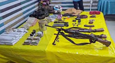 Huge cache of arms, ammunition seized in Odisha's Malkangiri