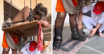 Man Stands In The Same Place For 12 Years As A Vow To God Shiva As Details Of Penance Disturb Netizens