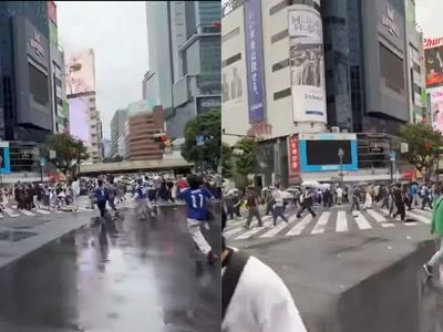 'NYC take note': Japan fans celebrate World Cup draw at Shibuya Crossing, then clear streets in seconds for traffic in viral video