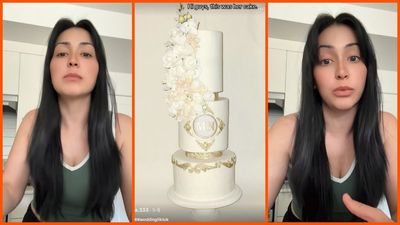 Bride storms up to her baker, insisting the cake wasn’t as ordered, and refuses to pay. Then she’s shocked when the baker packs it all up