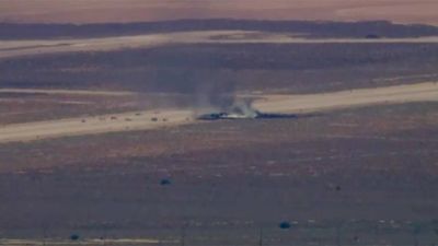 US Air Force B-52 Stratofortress crashes shortly after take-off at California base
