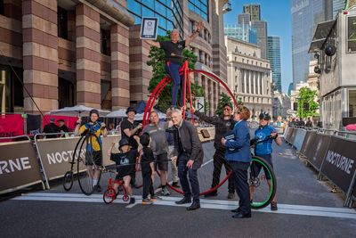 'I'm just pleased I didn't die' – four penny farthing world records broken in central London