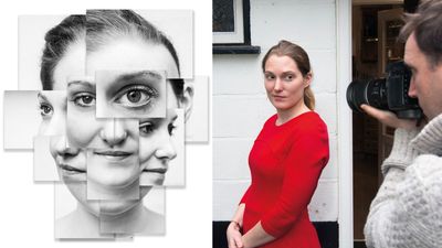 Make montage portraits worthy of David Hockney's memory