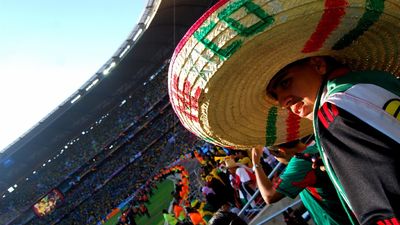 Peruvian cops dressed as World Cup mascots to arrest an accused drug dealer during Mexico versus South Africa