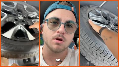 An entire wrench sticks out of a Florida woman’s flat tire. ‘Never seen anything like this,’ roadside assistance says