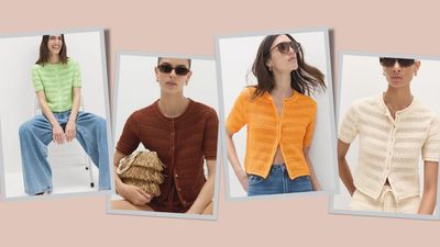 This bestselling M&S short-sleeved cotton-blend cardigan is now available in four colours and will work with everything