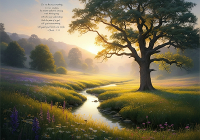 Bible Verse for the Day: "Do not be anxious about anything, but in every situation..."