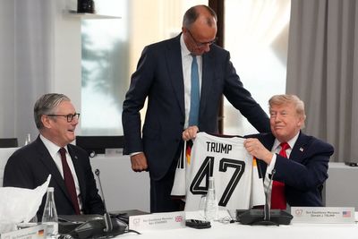 Lavish banquet and a personalised football shirt: How Europe is still mollycoddling Trump at the G7